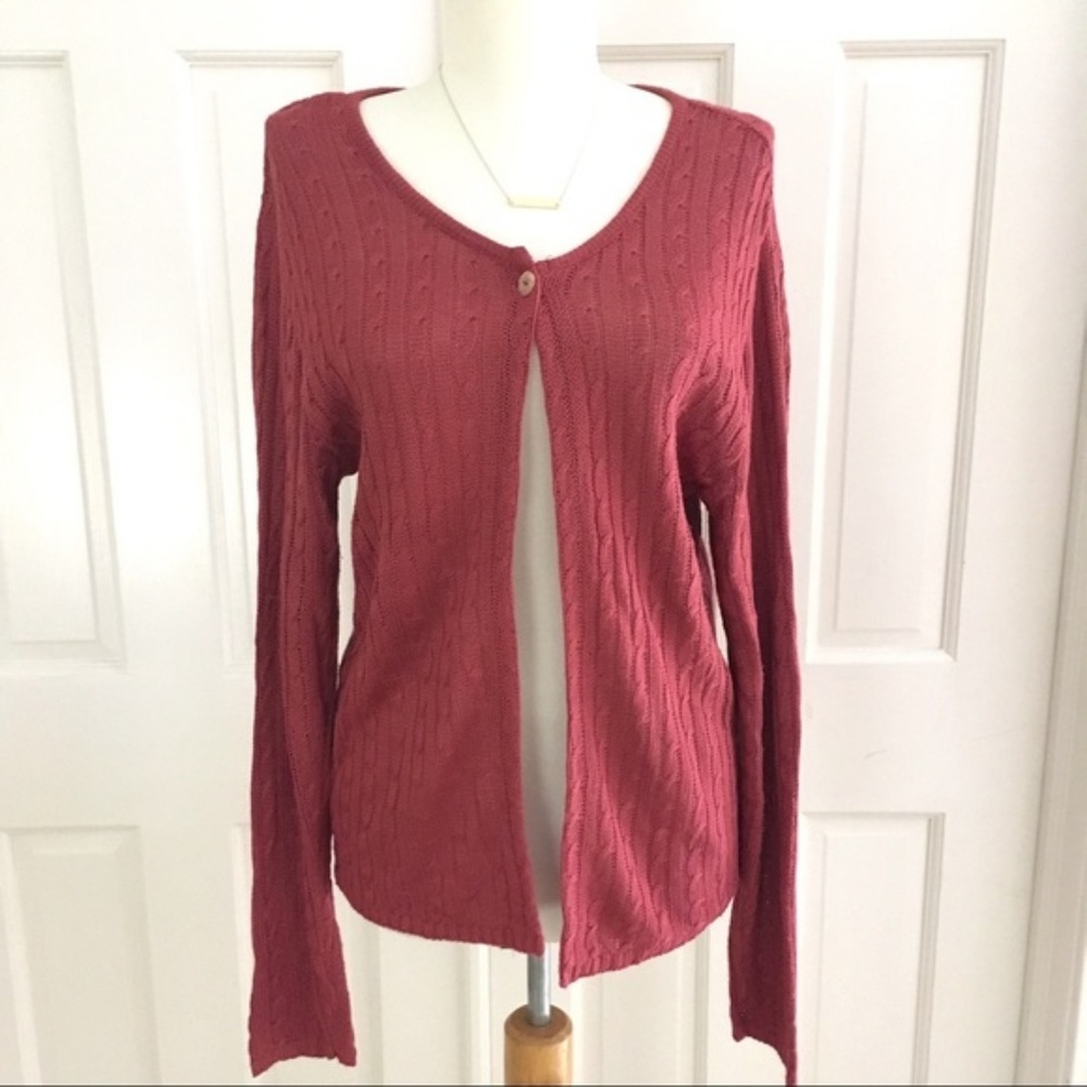UbU • Knit Long Sleeve Cardigan One Button